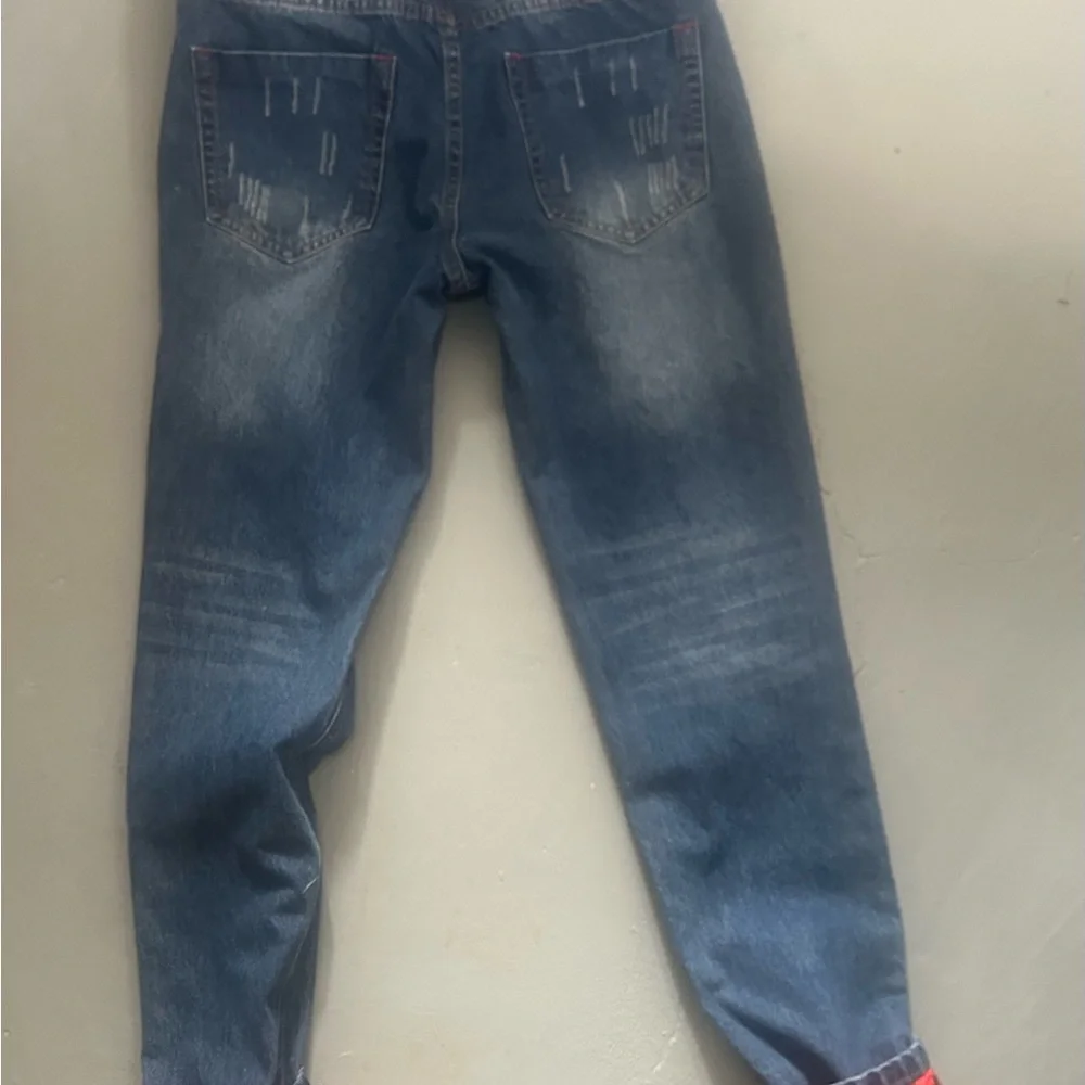 Men's Nitagut Distressed Blue Jeans